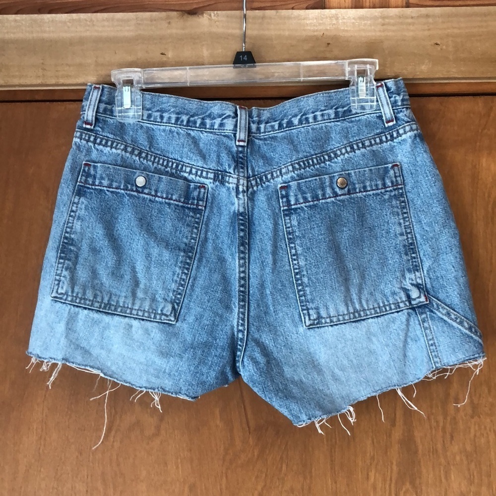 Y2K Tommy Hilfiger raw hem cutoff denim blue jean shorts - Picture 5 of 6